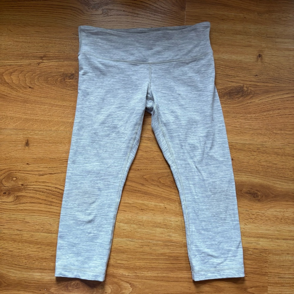 Lululemon Gray Crop Leggings 10